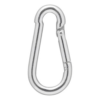 Karabijnhaak metaal 5x50mm x10 stuks