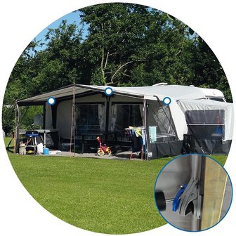 Voortent clips klemvergrendeling - set van 3 stuks