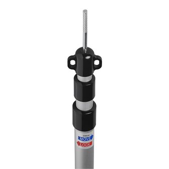 Tentstok telescopisch 3-delig 93-230cm - set van 2 stuks