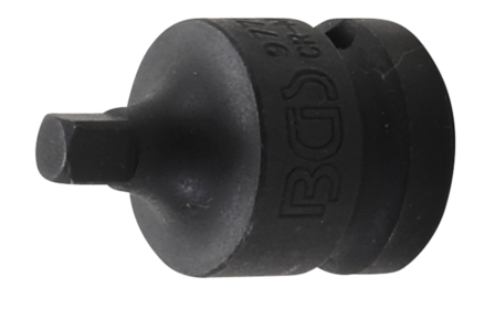 Bgs Technic Kracht dopsleuteladapter 12,5 mm (1/2) - buitenvierkant 6,3 mm (1/4)