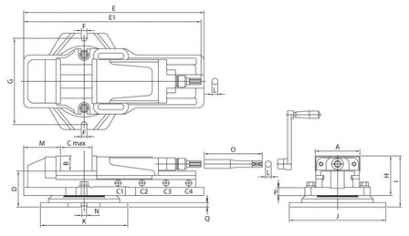 Hydraulische freesklem / machineklem