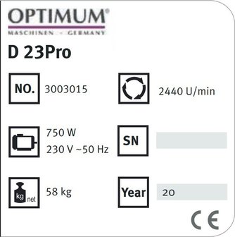 Tafelboormachine diameter 25mm - 615x330x1015mm