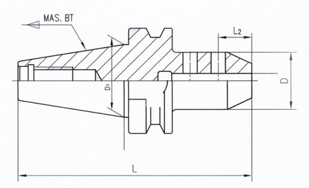 Uitgebalanceerde weldonhouder MAS403 BT40