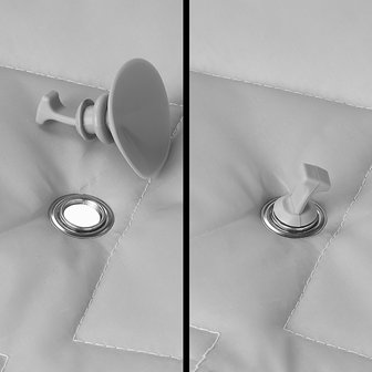 Zuignapbevestiging voor raamisolatieset - set van 4 stuks