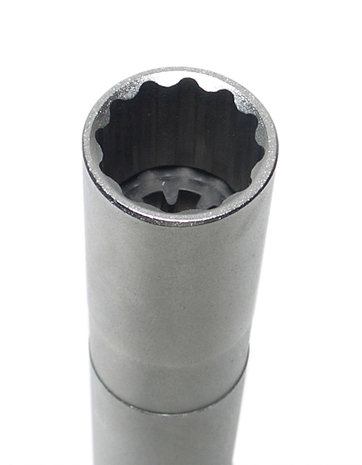 Bougiedopsleutel met magneet, twaalfkant, lang (3/8) 14 mm