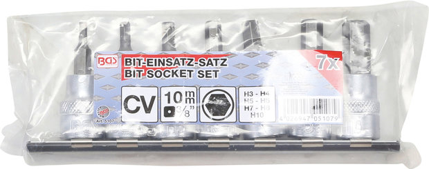 Bgs Technic Zeskant (inbus) bit set -mm 3/8 7-delig