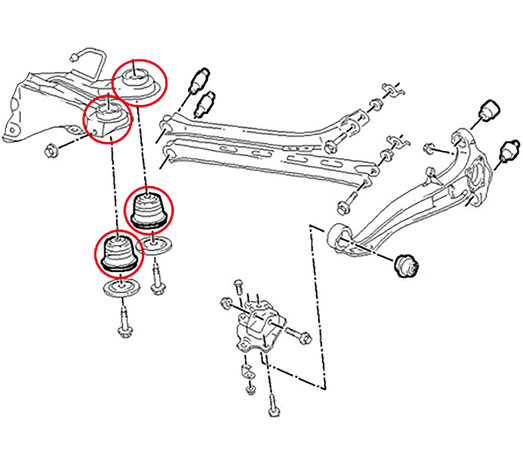 Bgs Technic Trailing Arm Bush Tool voor Opel Vectra