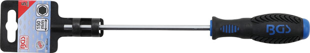 Screwdriver internal Hexagon 5 mm Blade Length 150 mm