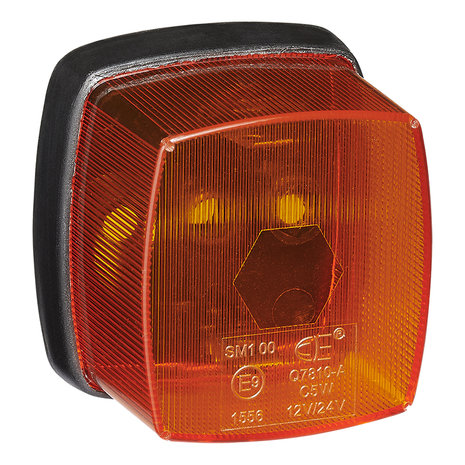 Zijmarkeringslamp oranje 65x60mm PM