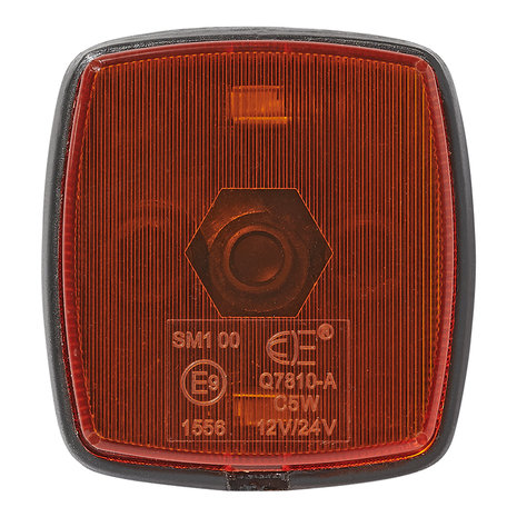 Zijmarkeringslamp oranje 65x60mm PM
