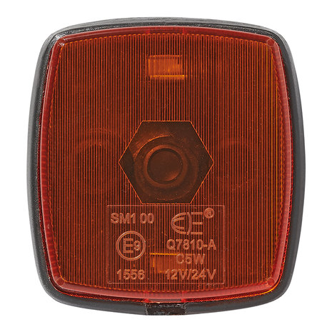 Zijmarkeringslamp oranje 65x60mm PM