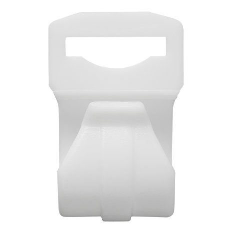 Tentclip voor tentstok 20-25mm met sleuf wit