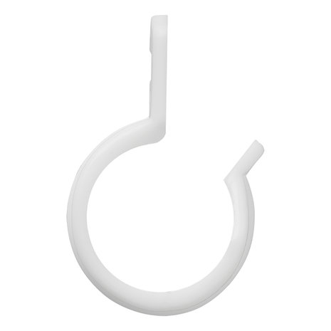 Tentclip voor tentstok 20-25mm met sleuf wit
