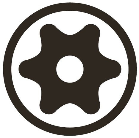 Bgs Technic Dopsleutelbit 12,5 mm (1/2) T-profiel (voor Torx) met boring T40 - T70mm