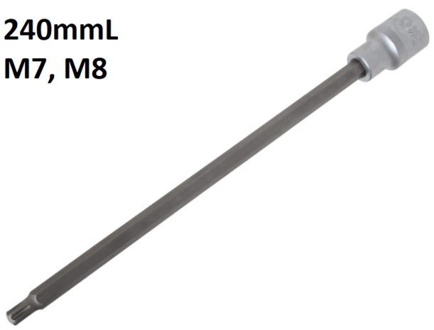 Bgs Technic Dopsleutelbit lengte 240mm (1/2) wigprofiel (voor RIBE)