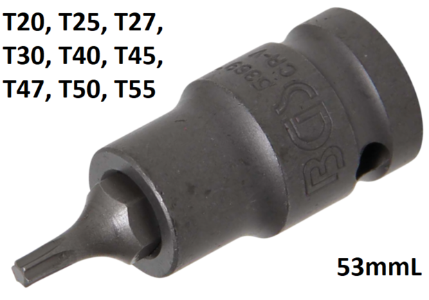 Bgs Technic 1/2 Impact kracht bit dop-t ster t20