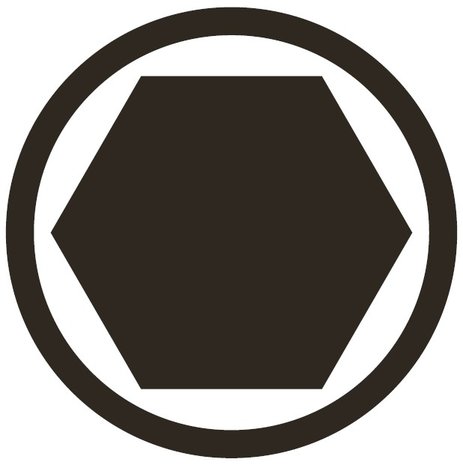 Bgs Technic Krachtdop bit, Interne Hexagon, M5, 1/2