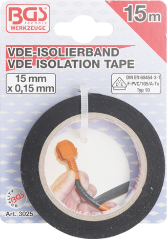 Bgs Technic Isolatieband, VDE, zwart