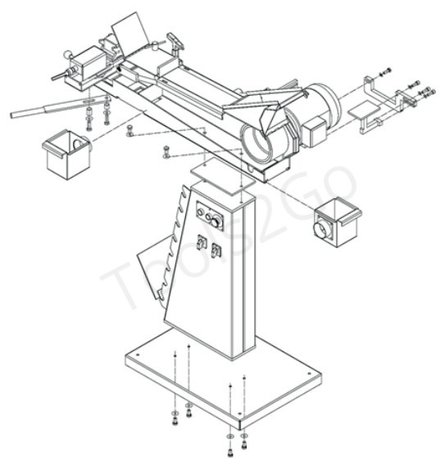 Combi pijpuitslijper bandschuur 3 in 1