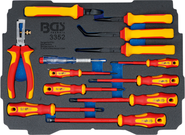 Koffer inlegmodule voor Art. BOXSYS1 & 2: VDE-tangen-/ schroevendraaierset | 13-dlg