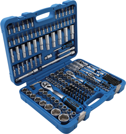 Bgs Technic Dopsleutelset zeskant (1/4) / (3/8) / (1/2) 192-dlg