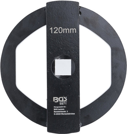 Asmoer-/kapsleutel voor BPW assen 120 mm