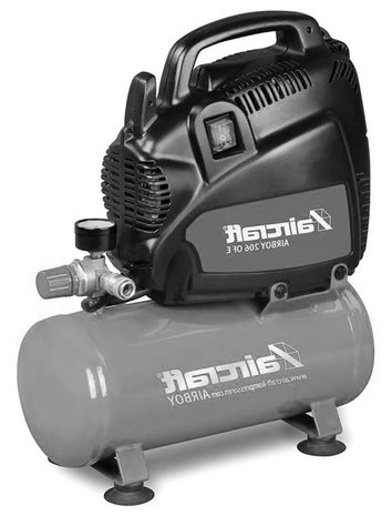 Olievrije compressor 8 bar - 6 liter, 385x170x465mm