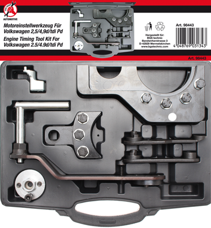 Motorafstelset voor VAG 2.5, 4.9D, TDI PD pompverstuiver