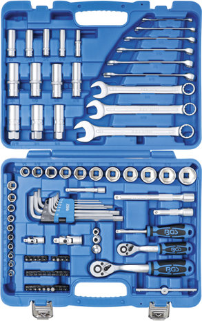 Bgs Technic Dopsleutelset zeskant 6,3 mm (1/4) / 10 mm (3/8) inches 92-delig