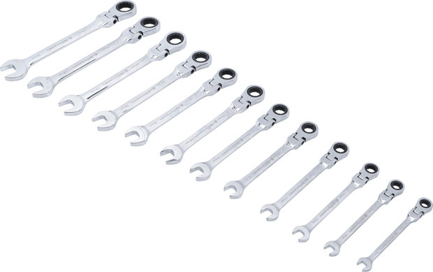 Combinatie ratel Ring Wrench Set, 12-delig Offset