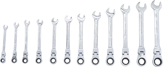 Combinatie ratel Ring Wrench Set, 12-delig Offset