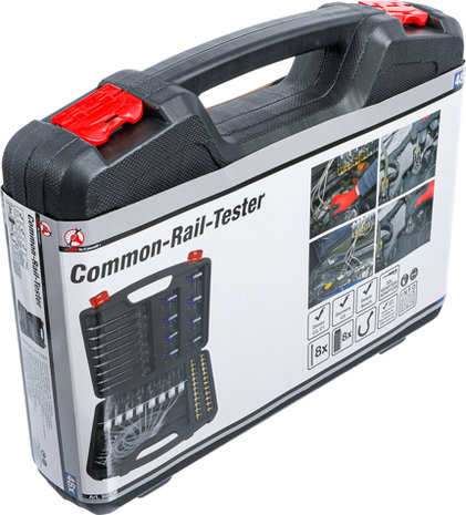 Commonrail tester met 32 adapters