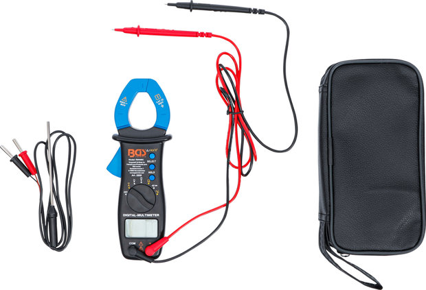 Digitale multimeter met tang voor gelijk- en wisselstroom