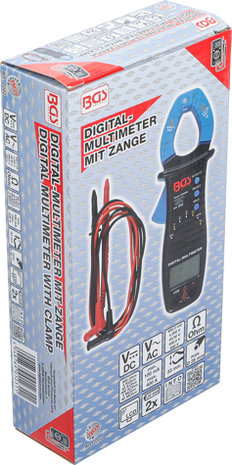 Digitale multimeter met tang voor gelijk- en wisselstroom