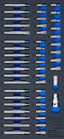 Bgs Technic Gereedschapsbakje 1/3: gecombineerde bitset 49 delig