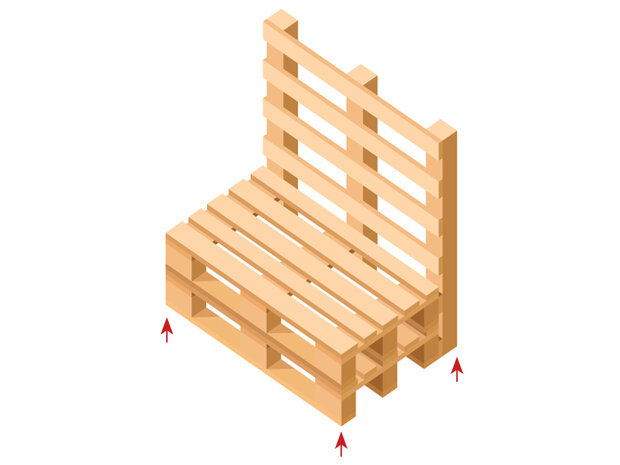 Zwenkwielset voor strandstoelen diameter 75 mm 4 dlg