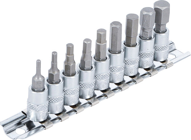 Bgs Technic Bit set Inbus, 1/4, 9 delig INCH