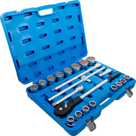 Bgs Technic Dop Set, 12-punts 20 mm (3/4) aandrijving 21 delig