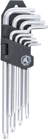 Stiftsleutelset lang T-profiel (voor Torx) T10 - T50 9-dlg