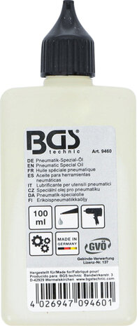 Bgs Technic Pneumatische speciale olie, 100 ml