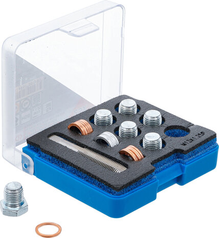 Bgs Technic Carterplug reparatie set, M13x1.25