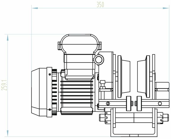 Elektrische takel 200/400kg