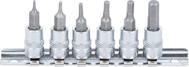 Bgs Technic Bit dop Set 6,3 mm (1/4) schijf intern Zeskant 1,5 - 6 mm