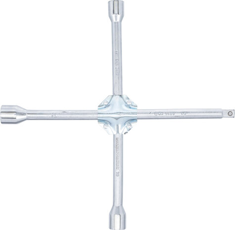 Bgs Technic Wiel-kruissleutel voor personenauto’s vierkant 17 x 19 x 21 x 12,5 mm (1/2")