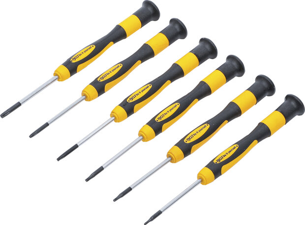 Micro schroevendraaierset T-profiel (voor Torx) 6-dlg