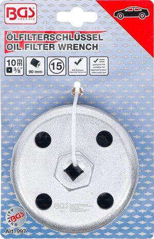 Bgs Technic Oliefiltersleutel 15-kant voor Hyundai, Kia