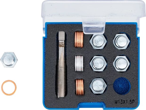 Bgs Technic Reparatieset voor olieaftap schroefdraad M13 x 1,5 mm