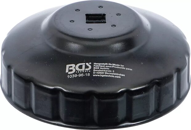 Bgs Technic Oliefiltersleutel 18-kant diameter 96 mm voor Renault, VW