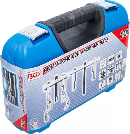 Bgs Technic Poelietrekker set, riemschijven trekker 10 delig