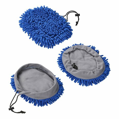 Chenille microvezel hoes voor telescopische wasborstel 150650V01/150652V01 blauw